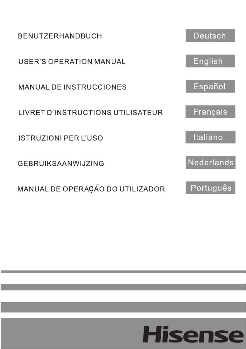 Page 1 de la notice Manuel utilisateur Hisense RB372N4CC2