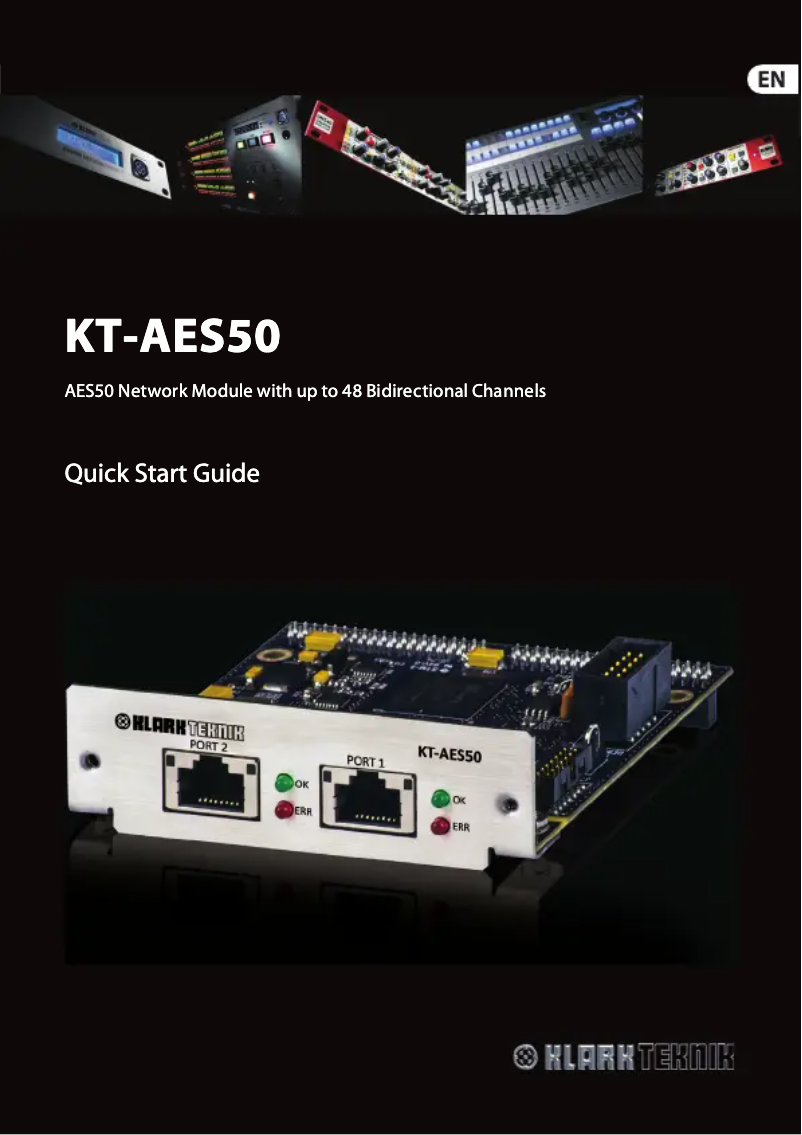 Image de la première page du manuel de l'appareil KT-AES50