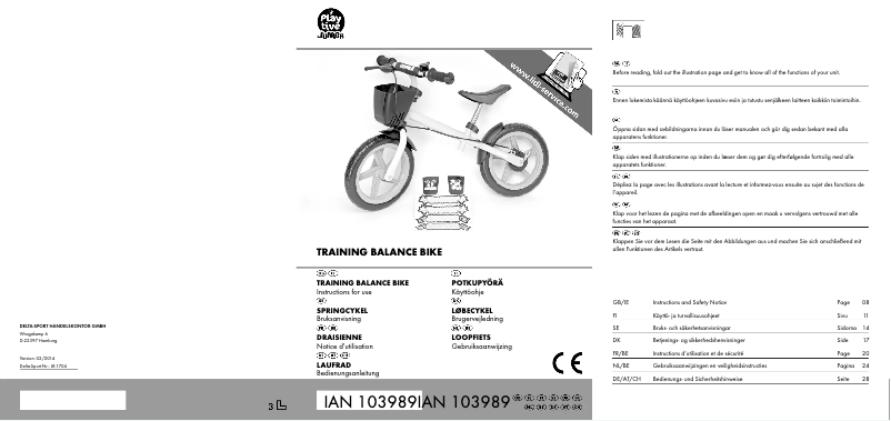 Page 1 de la notice Manuel utilisateur Playtive IAN 103988