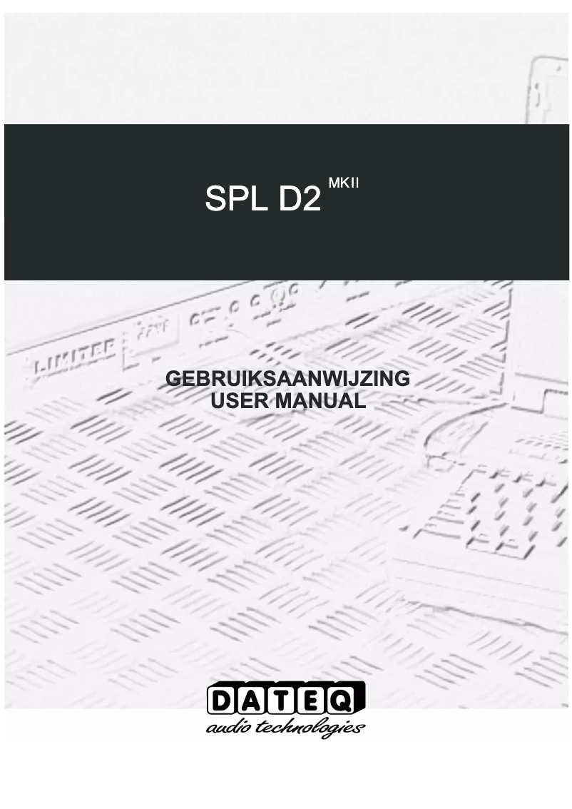 Page 1 de la notice Manuel utilisateur Dateq SPL-D2