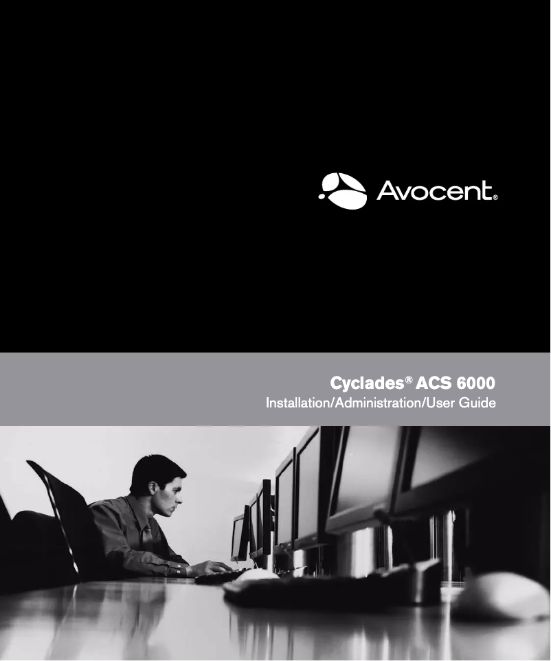 Page 1 de la notice Manuel utilisateur Avocent ACS6008MDAC-001