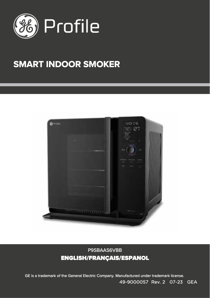 First page image of the manual for Profile P9SBAAS6VBB