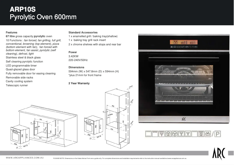 Image de la première page du manuel de l'appareil ARP10S