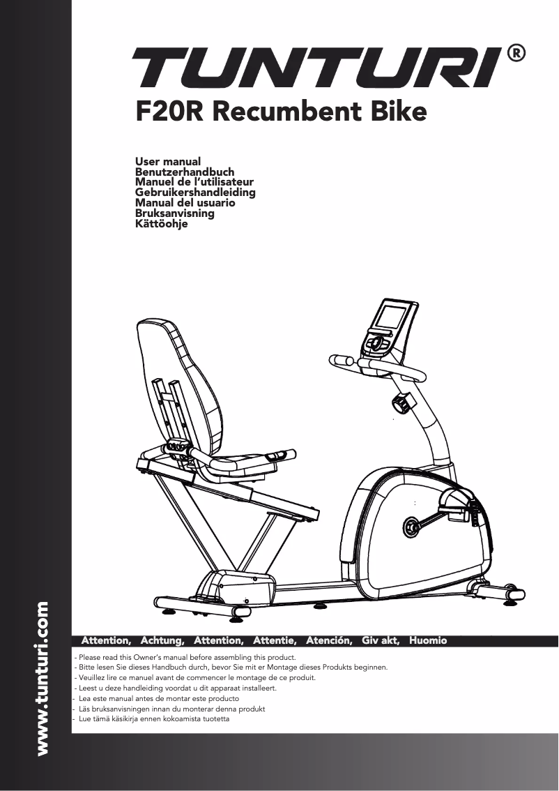 Image de la première page du manuel de l'appareil Competence F20R