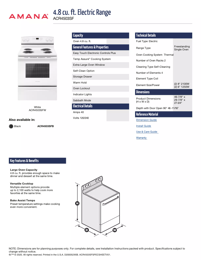 Image de la première page du manuel de l'appareil ACR4503SFB