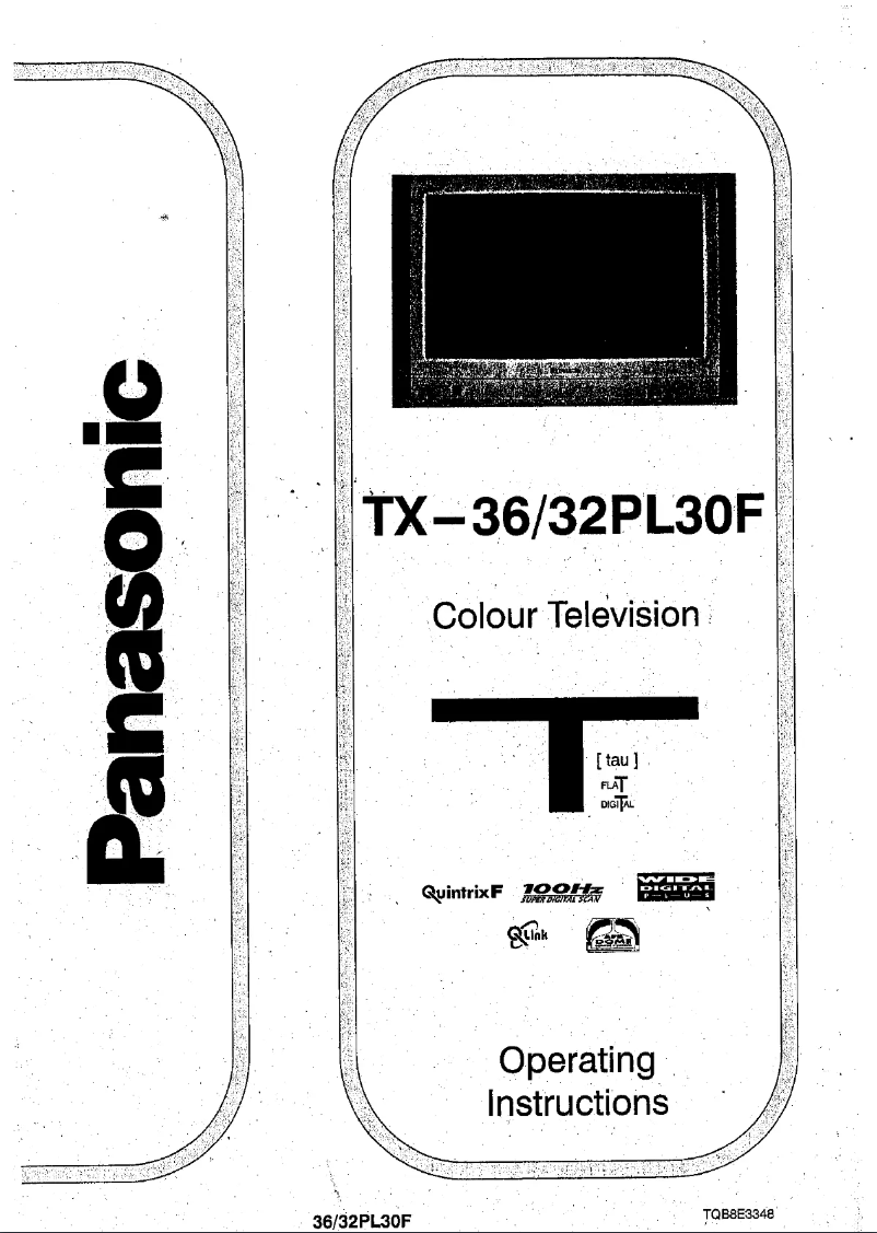 Page 1 de la notice Manuel utilisateur Panasonic TX-36PL30