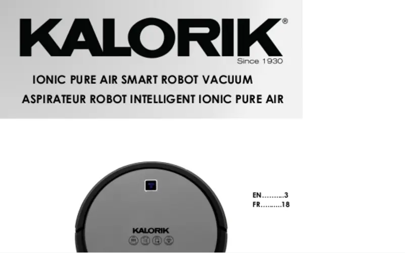 Page n°1 - Manuel utilisateur Kalorik RVC 46111