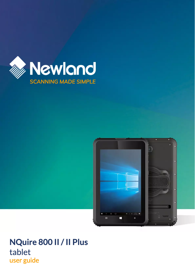 Page n°1 - Manuel utilisateur Newland NQuire 800 II