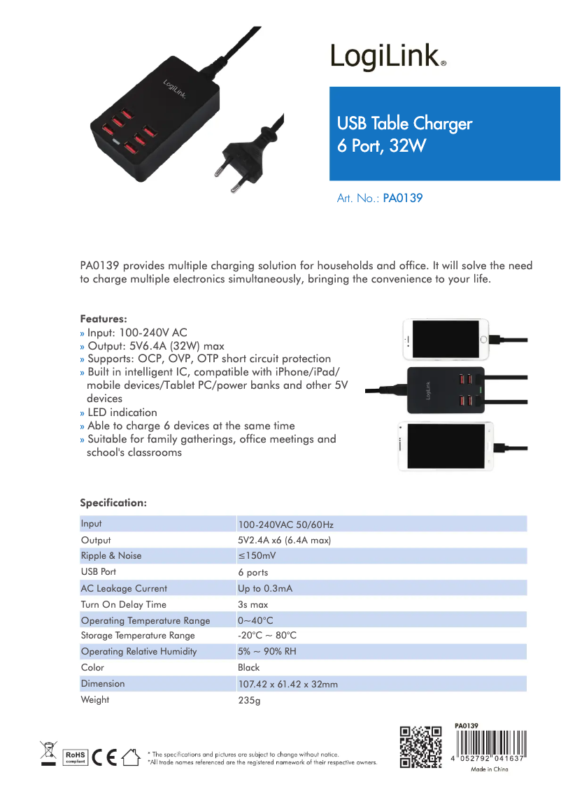 Image de la première page du manuel de l'appareil PA0139