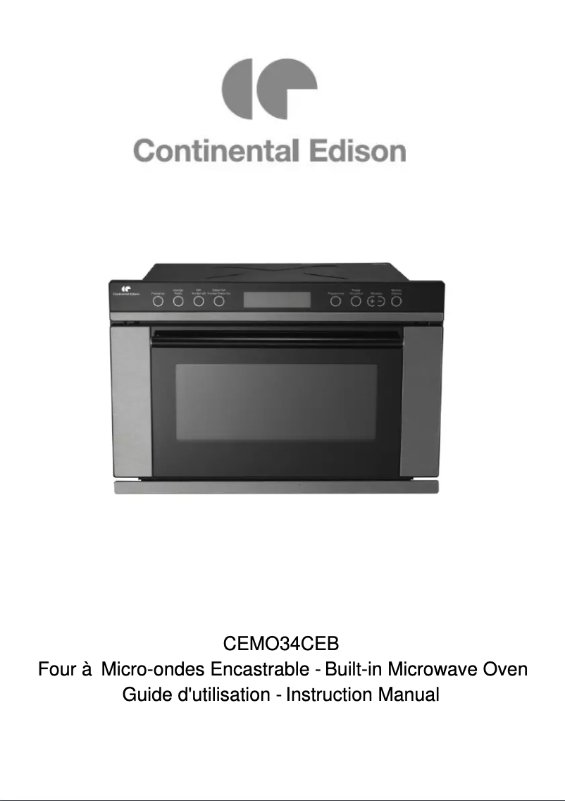 Imagen de la primera página del manual del dispositivo CEMO34CEB