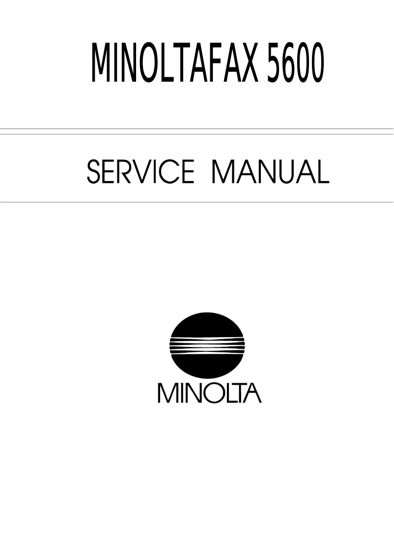 Page n°1 - Manuel utilisateur Konica Minolta 5600