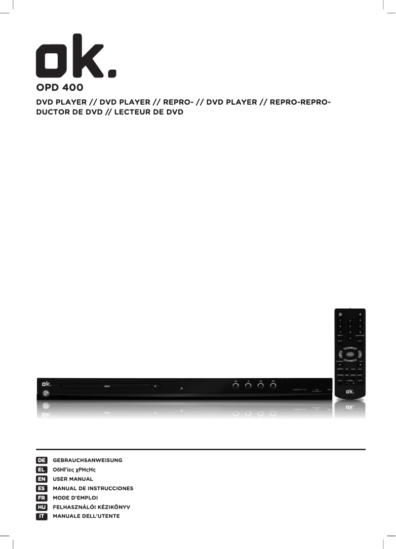 Image de la première page du manuel de l'appareil OPD 400