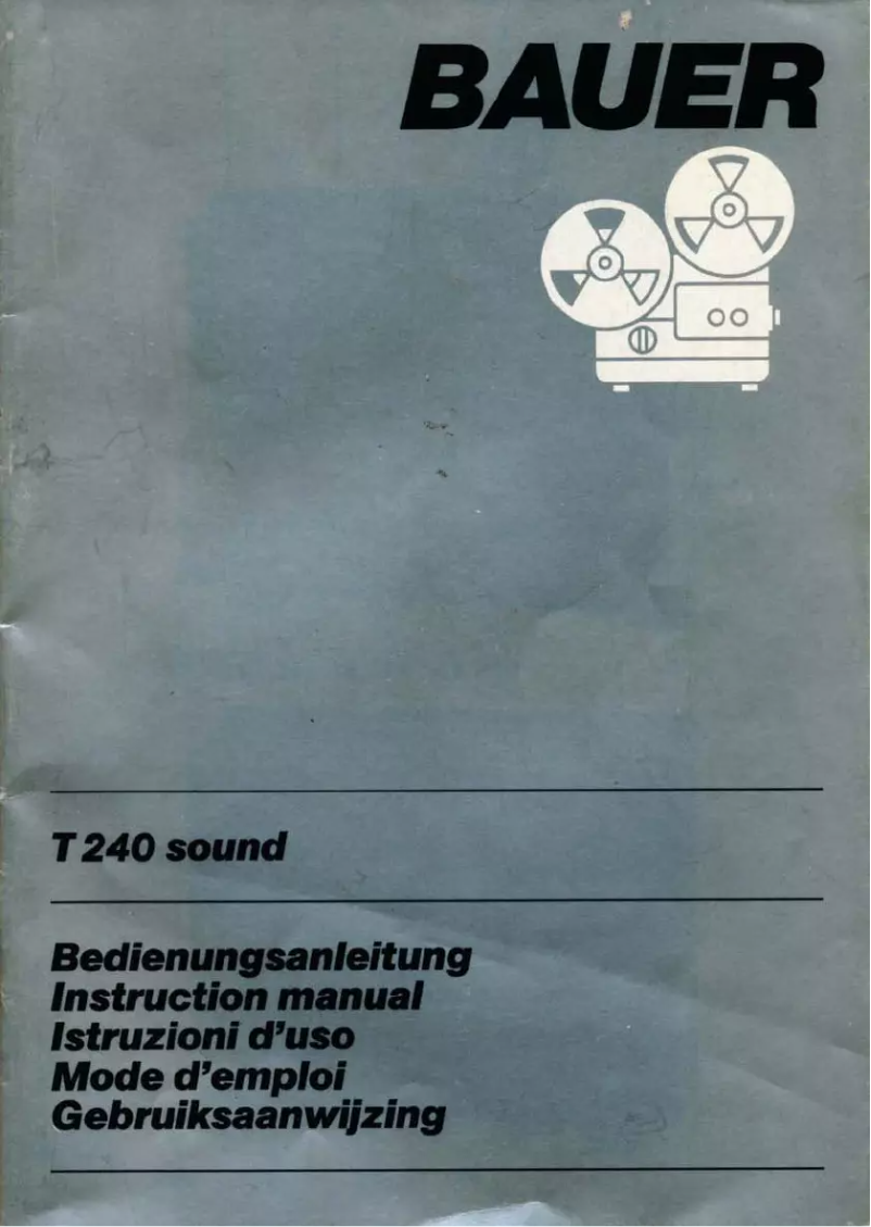Page n°1 - Manuel utilisateur Bauer T240 Sound