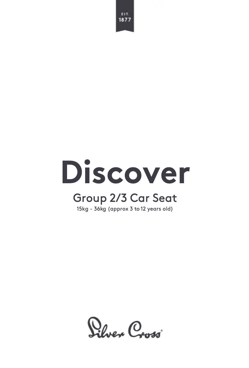 Page n°1 - Manuel utilisateur Silver Cross Discover