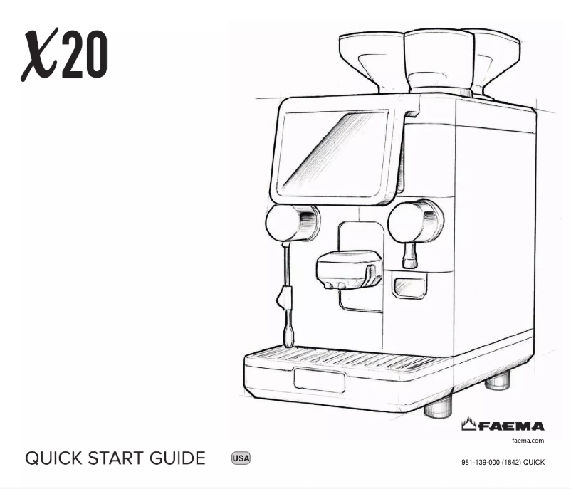 Image de la première page du manuel de l'appareil X20