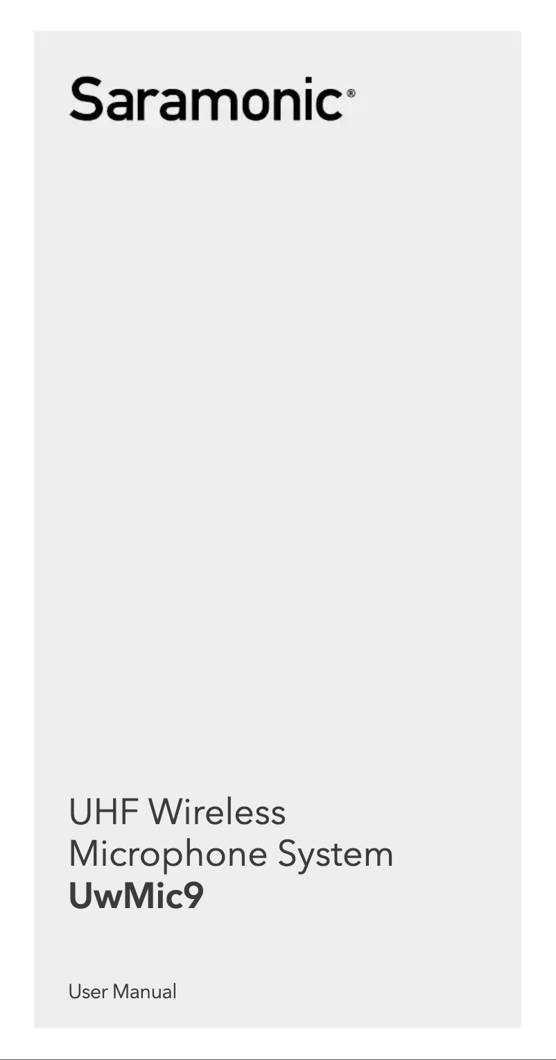 Image de la première page du manuel de l'appareil UwMic9
