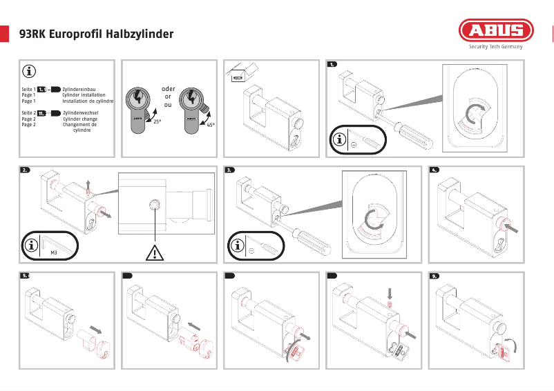 Image de la première page du manuel de l'appareil 93RK