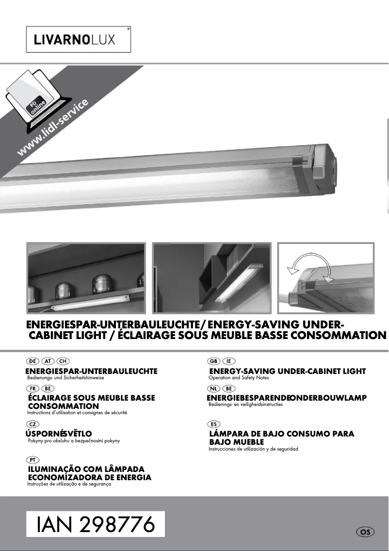 Page 1 de la notice Manuel utilisateur Livarno Lux IAN 288475