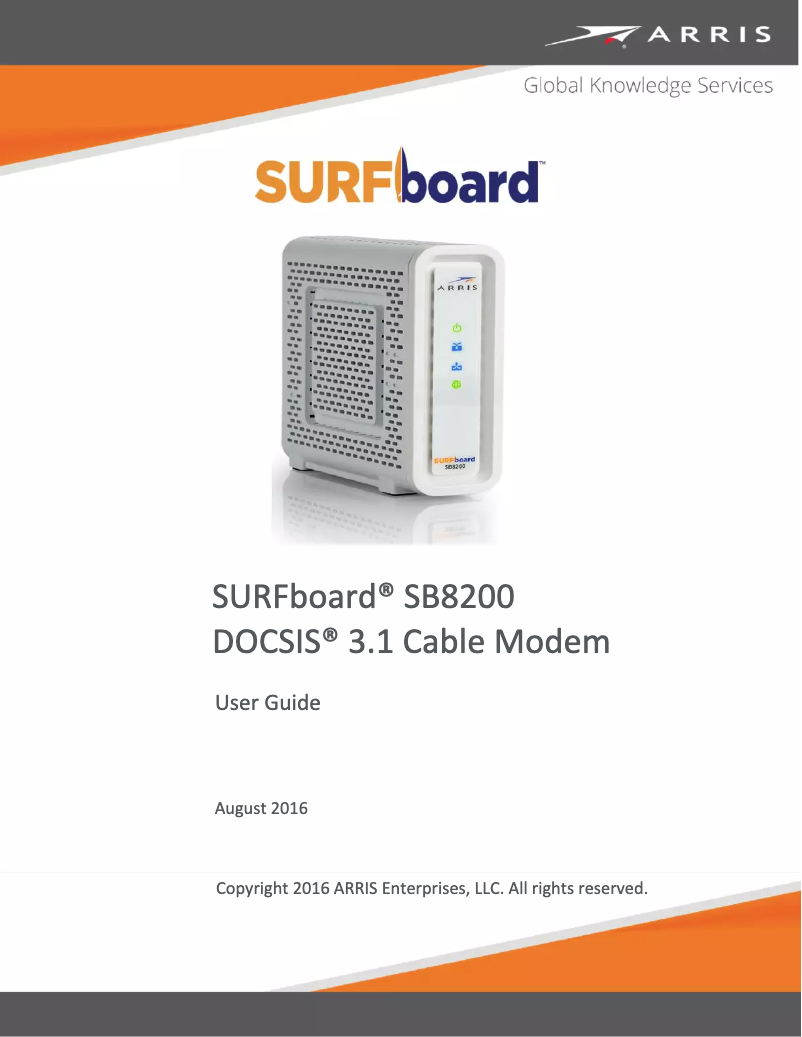 Page 1 de la notice Manuel utilisateur Arris SURFboard DOCSIS 3.1