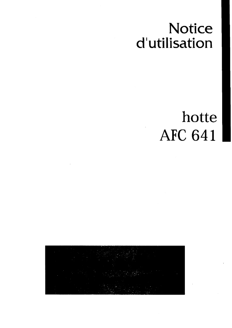 Image de la première page du manuel de l'appareil AFC641N