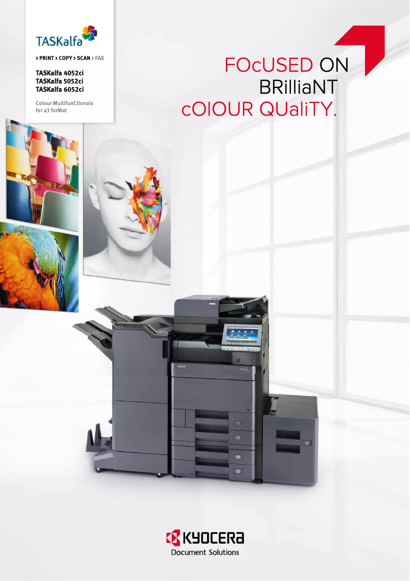 Page 1 de la notice Brochure Kyocera TASKalfa 4052CI