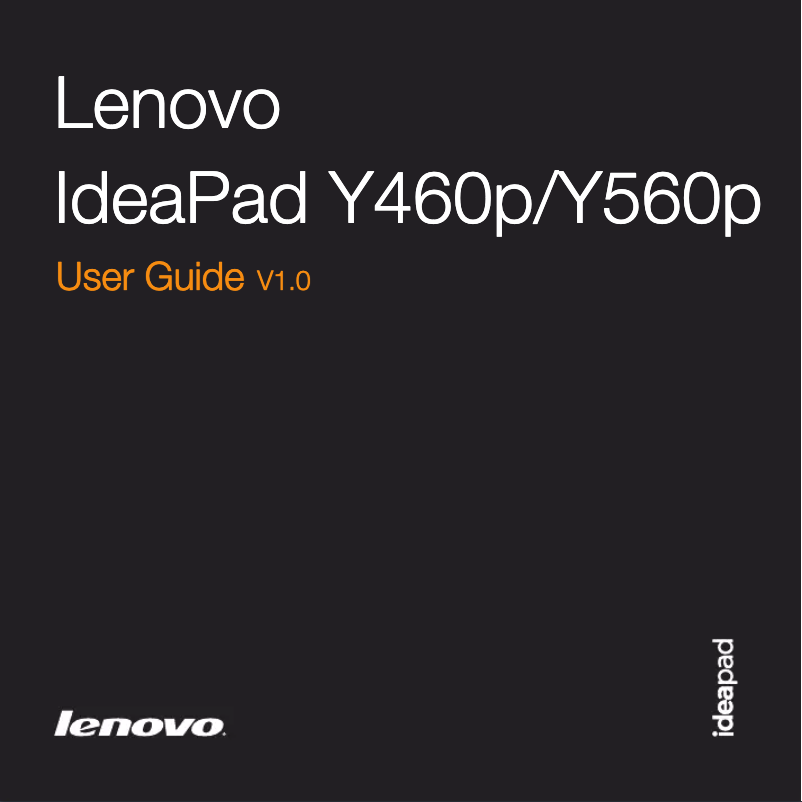 Page n°1 - Manuel utilisateur Lenovo IdeaPad Y560p