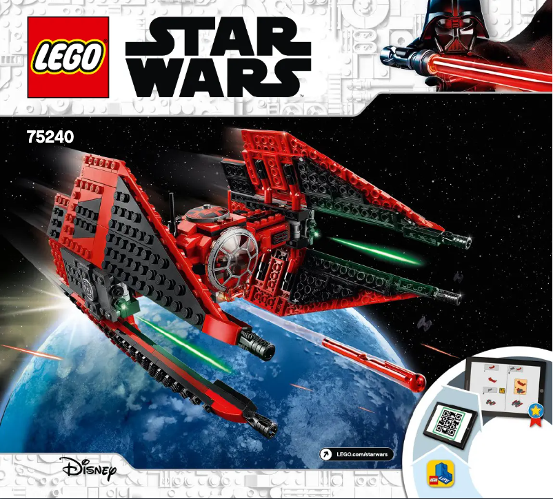 Page 1 de la notice Manuel utilisateur Lego Star Wars 75240