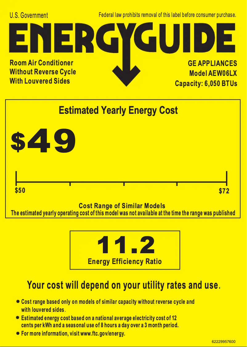 Image de la première page du manuel de l'appareil AEW06LX