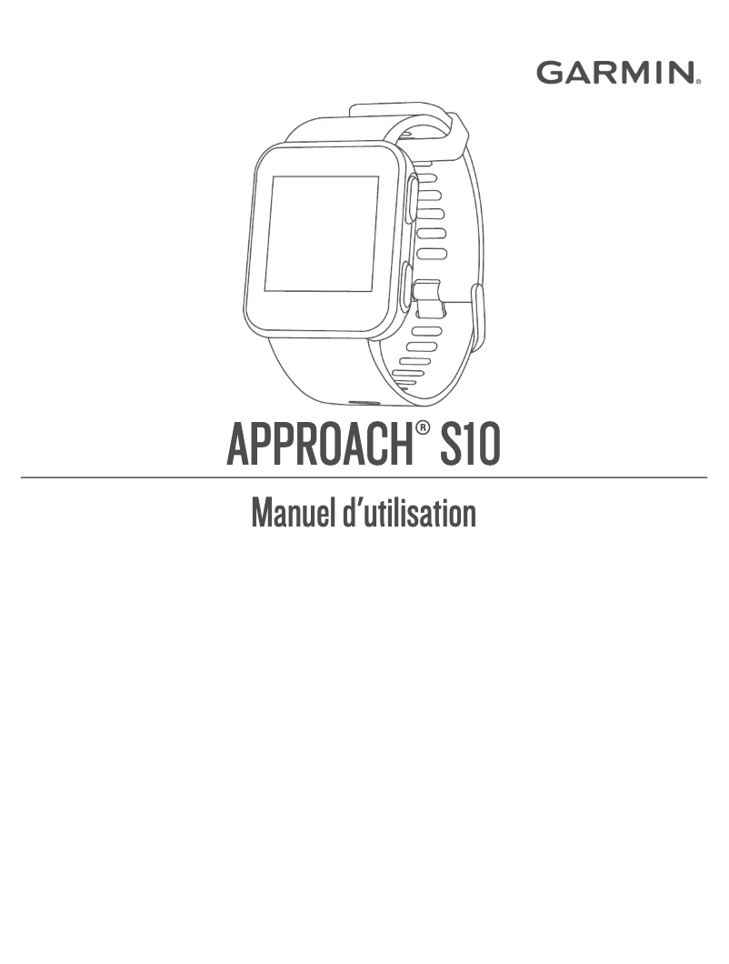 Page 1 de la notice Manuel utilisateur Garmin Approach S10