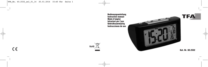 Página 1 del manual Manual de usuario TFA 60.2532.01