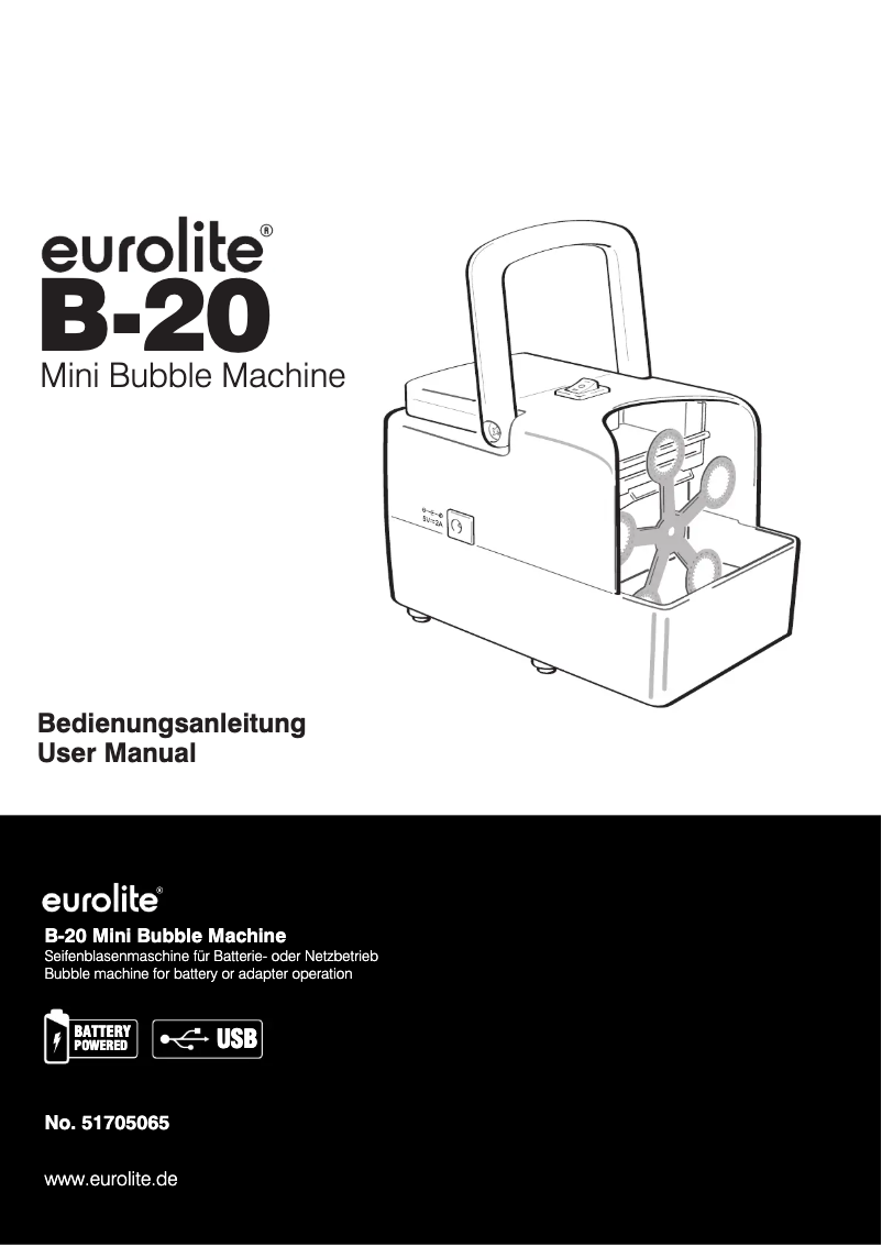 Page 1 de la notice Manuel utilisateur Eurolite B-20