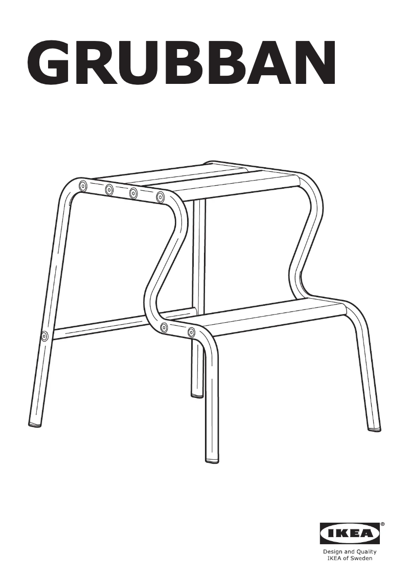 Página 1 del manual Manual de usuario Ikea GRUBBAN 404.729.55