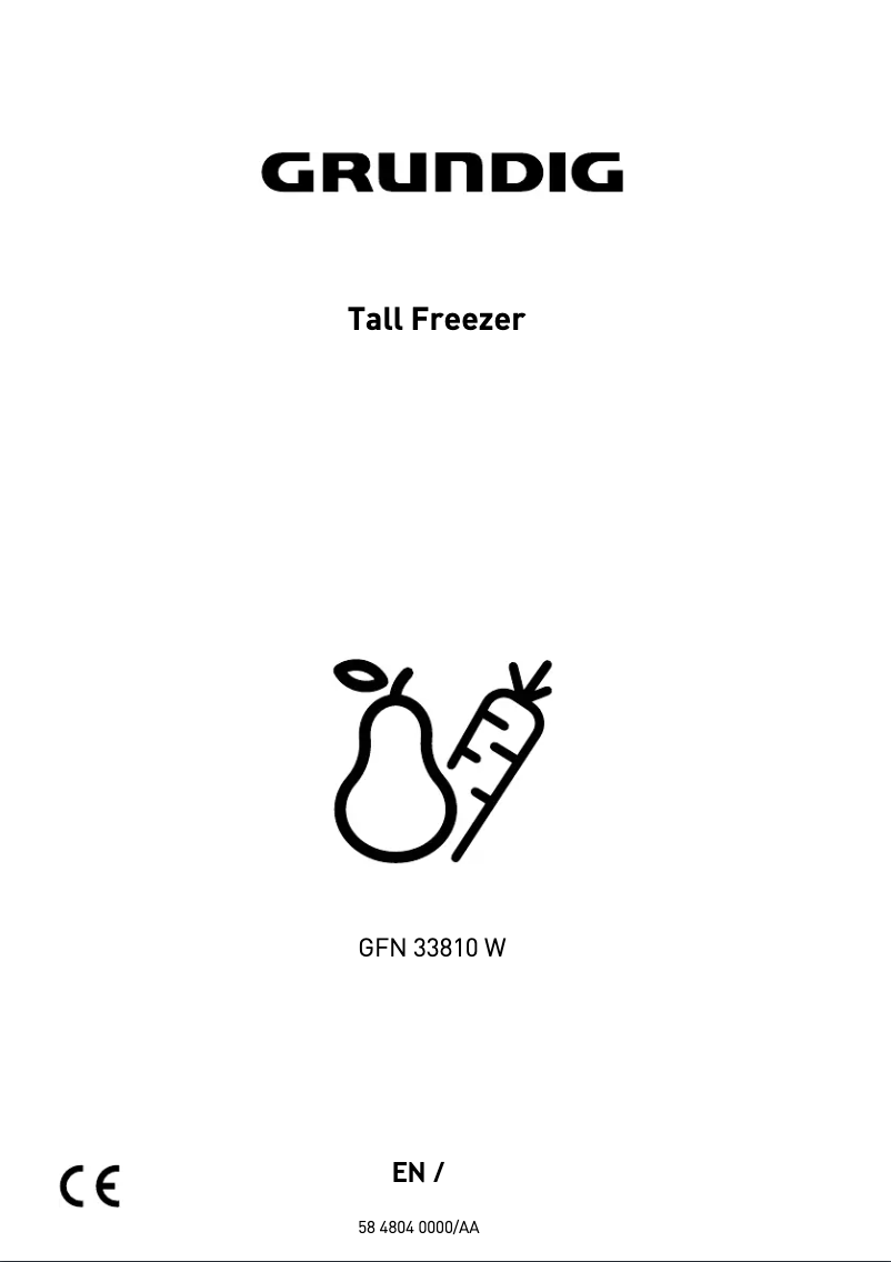 Page n°1 - Manuel utilisateur Grundig GFN33810W