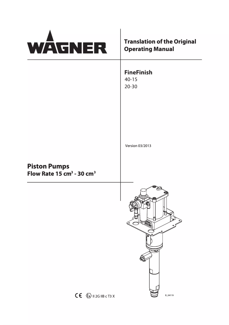 Página 1 del manual Manual de usuario Wagner FineFinish 40-15 S