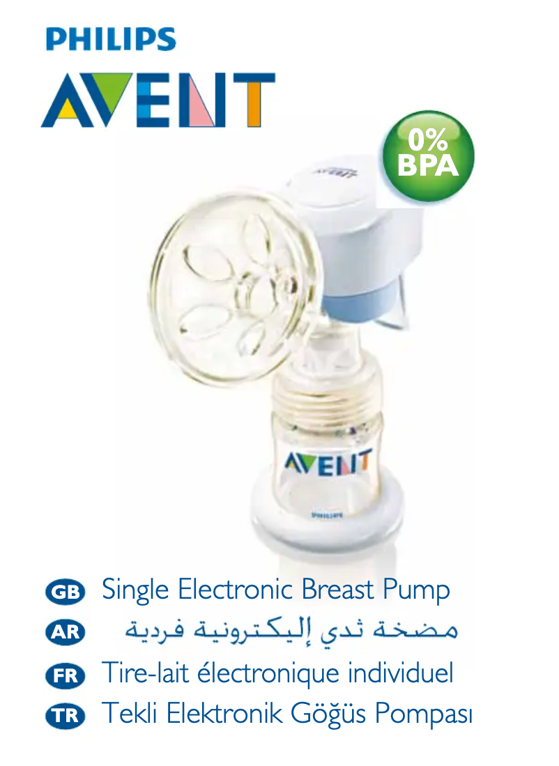 Page n°1 - Manuel utilisateur Philips Avent SCF302