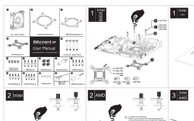 Page 1 de la notice Manuel utilisateur Azza Blizzard SP 360
