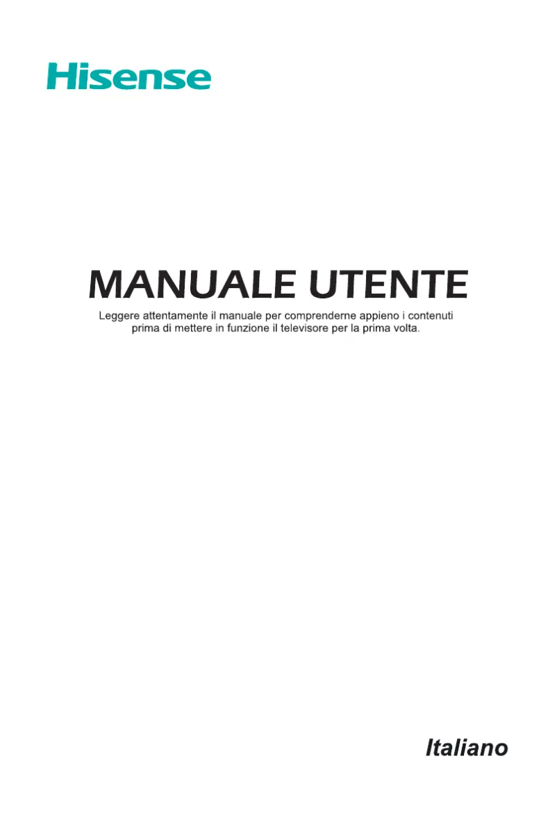 Page 1 de la notice Manuel utilisateur Hisense 43A7500F