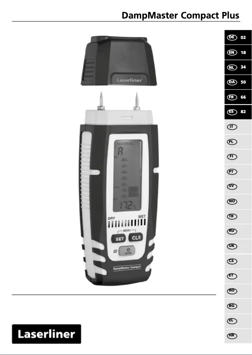 Image de la première page du manuel de l'appareil DampMaster Compact Plus