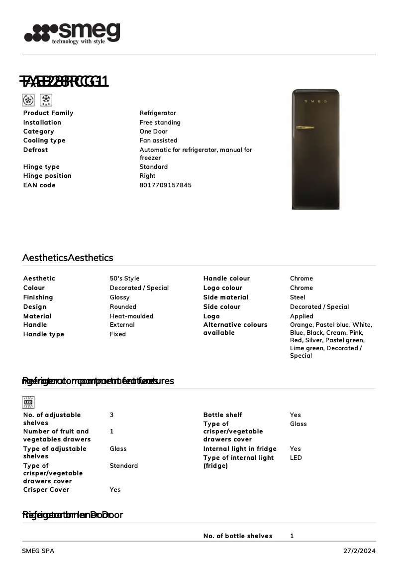 Image de la première page du manuel de l'appareil FAB28RCG1