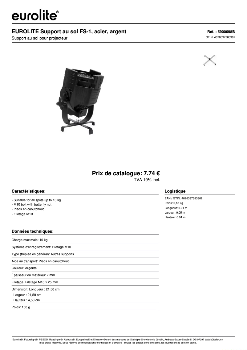 Image de la première page du manuel de l'appareil FS-1
