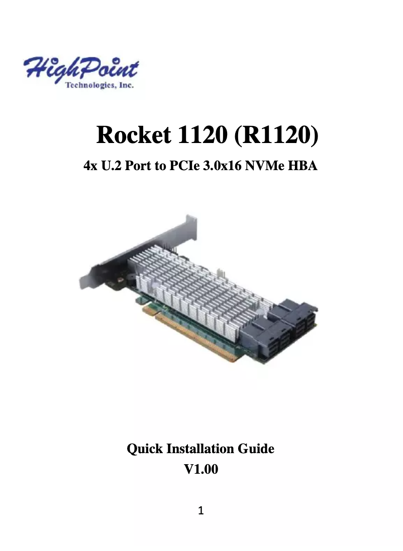 Image de la première page du manuel de l'appareil Rocket 1120