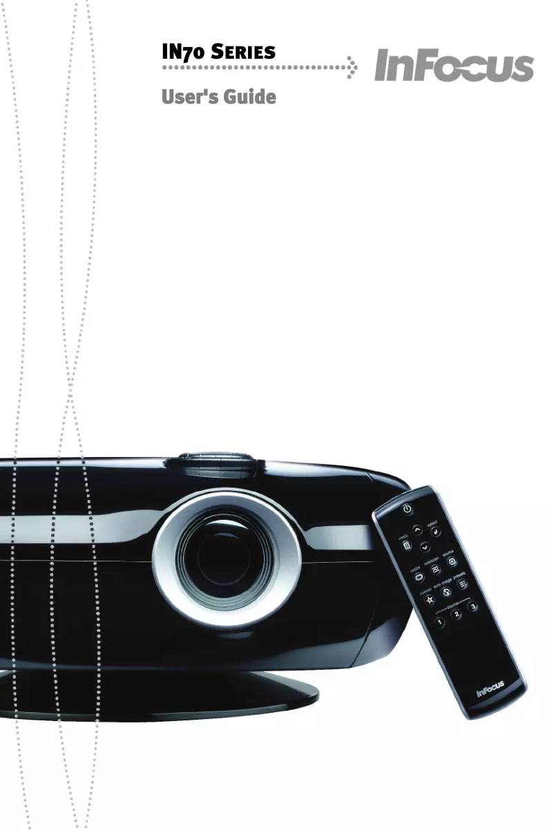 Page 1 de la notice Manuel utilisateur InFocus Home Cinema IN78