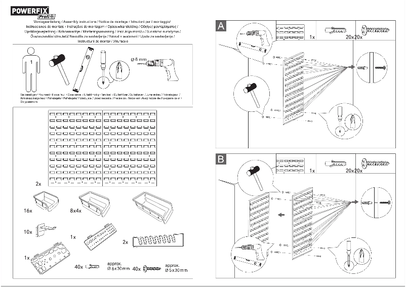 Page 1 de la notice Manuel utilisateur Powerfix HG03449