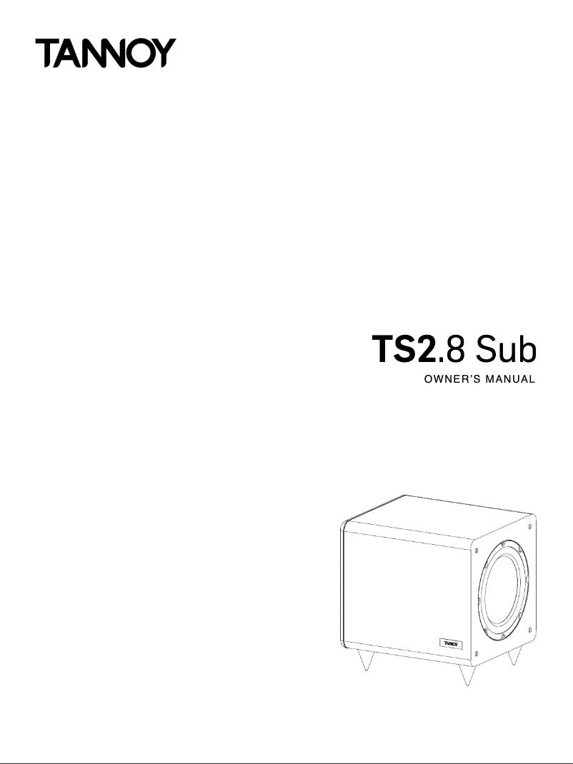 Page 1 de la notice Manuel utilisateur Tannoy TS2.8