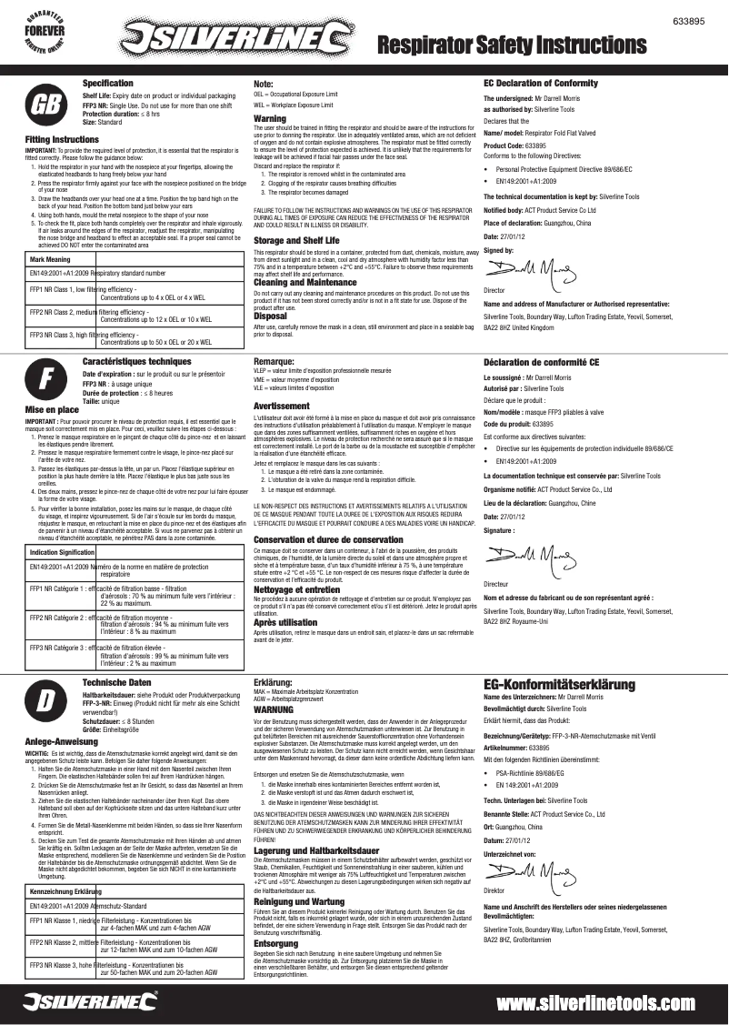 Image de la première page du manuel de l'appareil 633895