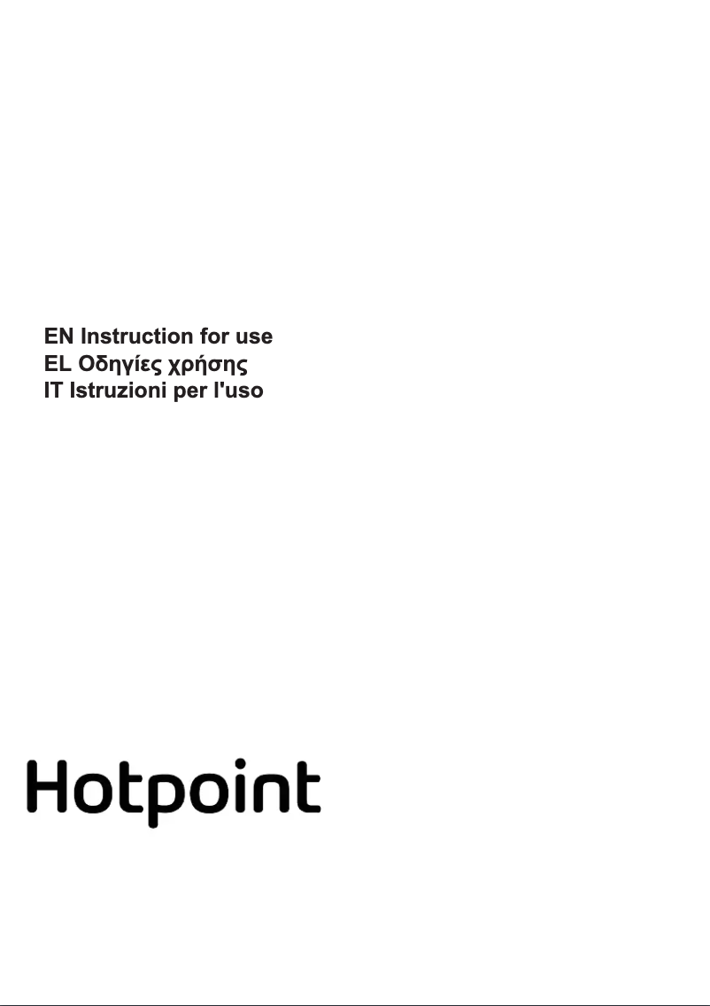 Page n°1 - Mode d'emploi Hotpoint PHVP 82F LT K