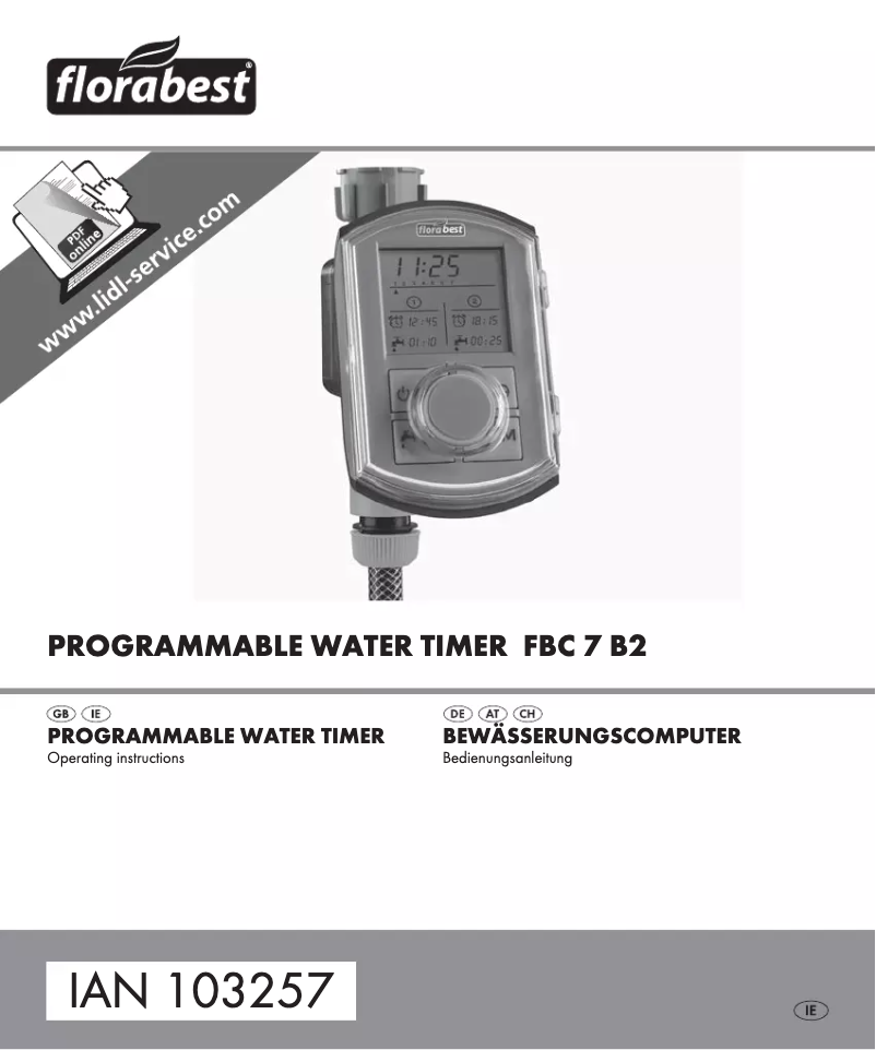 Page n°1 - Manuel utilisateur Florabest FBC 7 B2