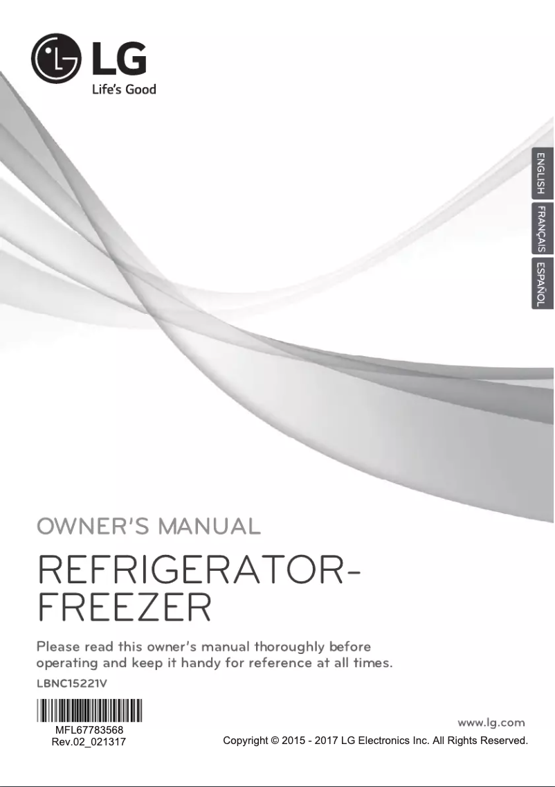 Image de la première page du manuel de l'appareil LBNC15221