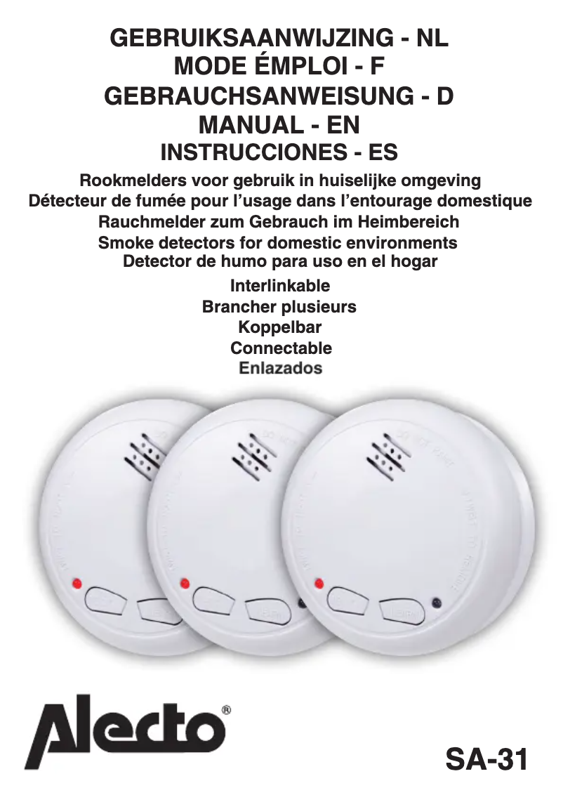 Page n°1 - Manuel utilisateur Alecto SA-31