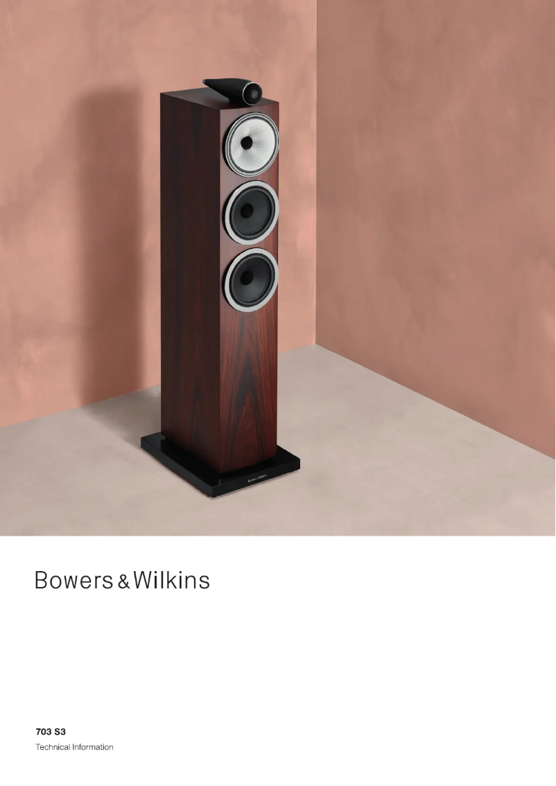 Imagen de la primera página del manual del dispositivo 703 S3